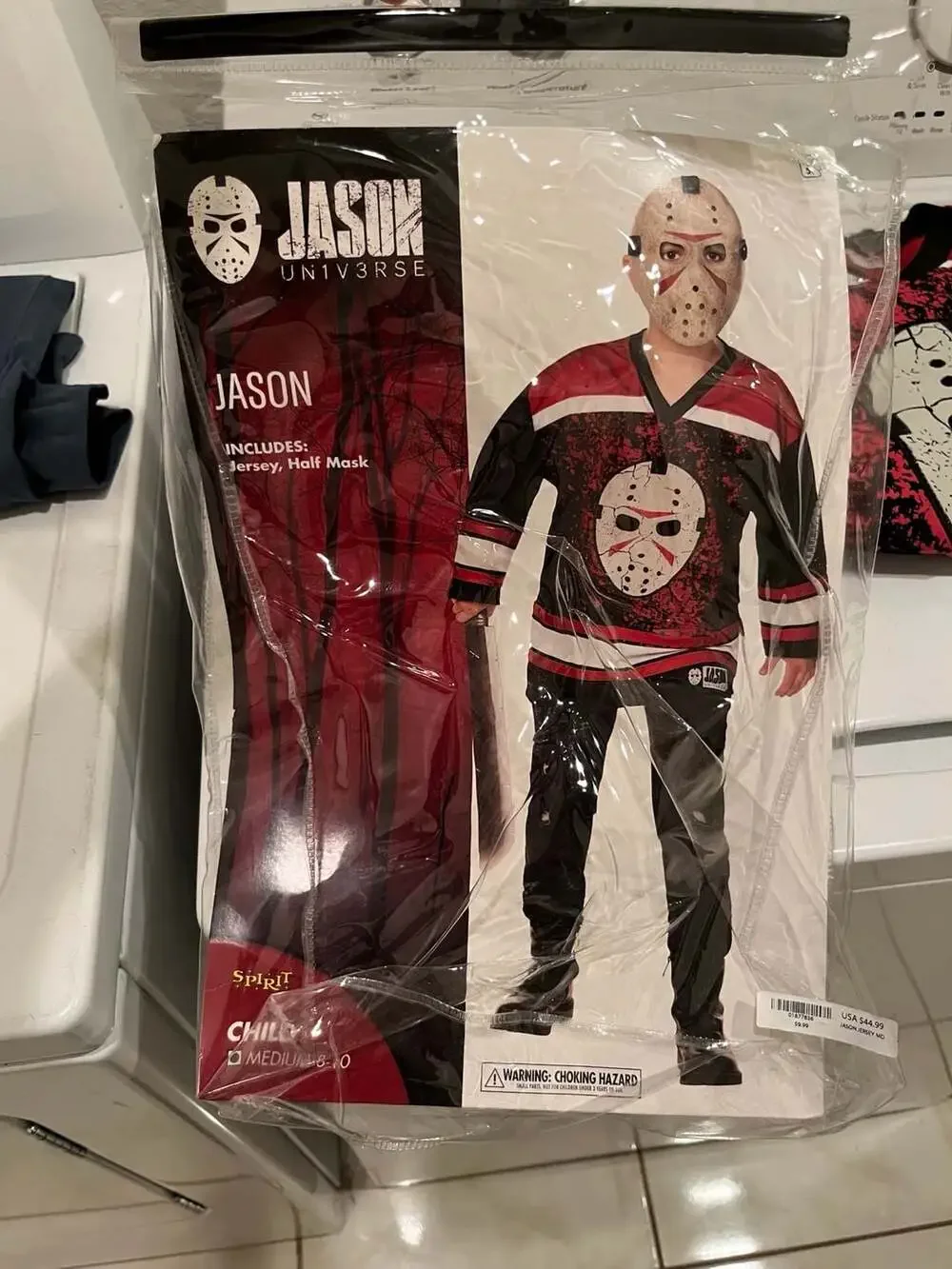Kids Jason Voorhees Jersey and Mask Costume Kit - Friday the 13th -